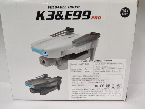E99 Black Single Camera 2 Battery