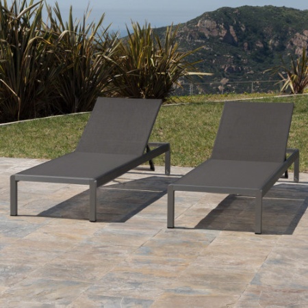 CAPE CORAL KD CHAISE LOUNGE GRY  MP2  SET OF 2