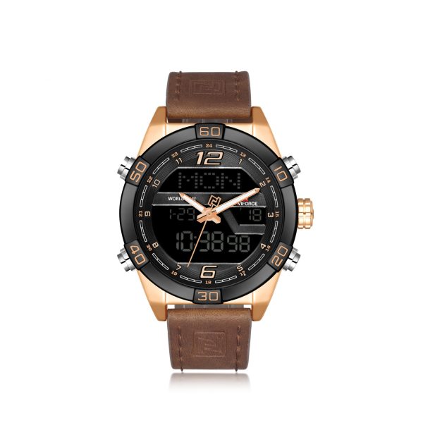 Men'S Watch Led Electronic Watch Waterproof Belt Quartz Men'S Watch Watch