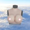 Pseudo Girls Use Drop Shaped Breast Pads To Insert Fake