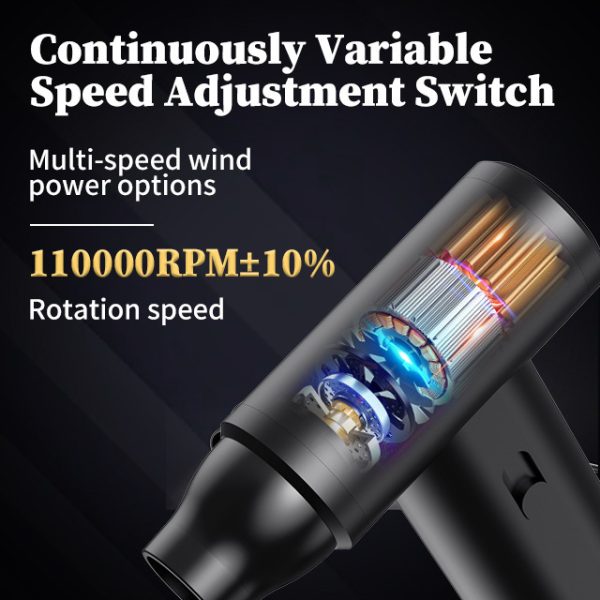 Mini Dust Blower Outdoor Vehicle-mounted Blower Household Rechargeable Handheld Fan
