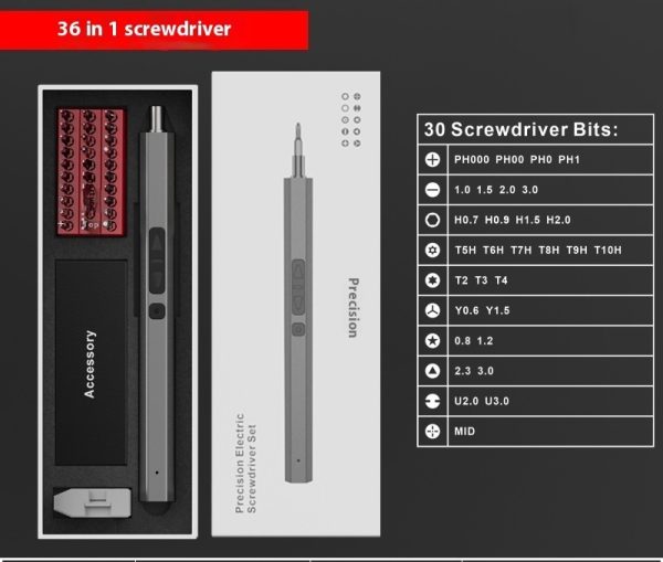 Computer Repair And Disassembly Tool Screwdriver Rechargeable Electric Screwdriver