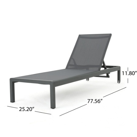 CAPE CORAL KD CHAISE LOUNGE GRY  MP2  SET OF 2