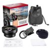 045x Universal Wide Angle 125x Macro External Mobile Phone Lens