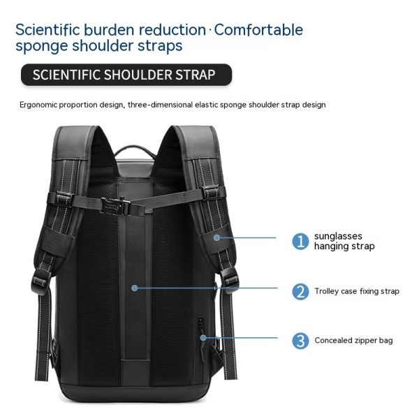 Men's Minimalist Multifunctional Large Capacity Travel Backpack